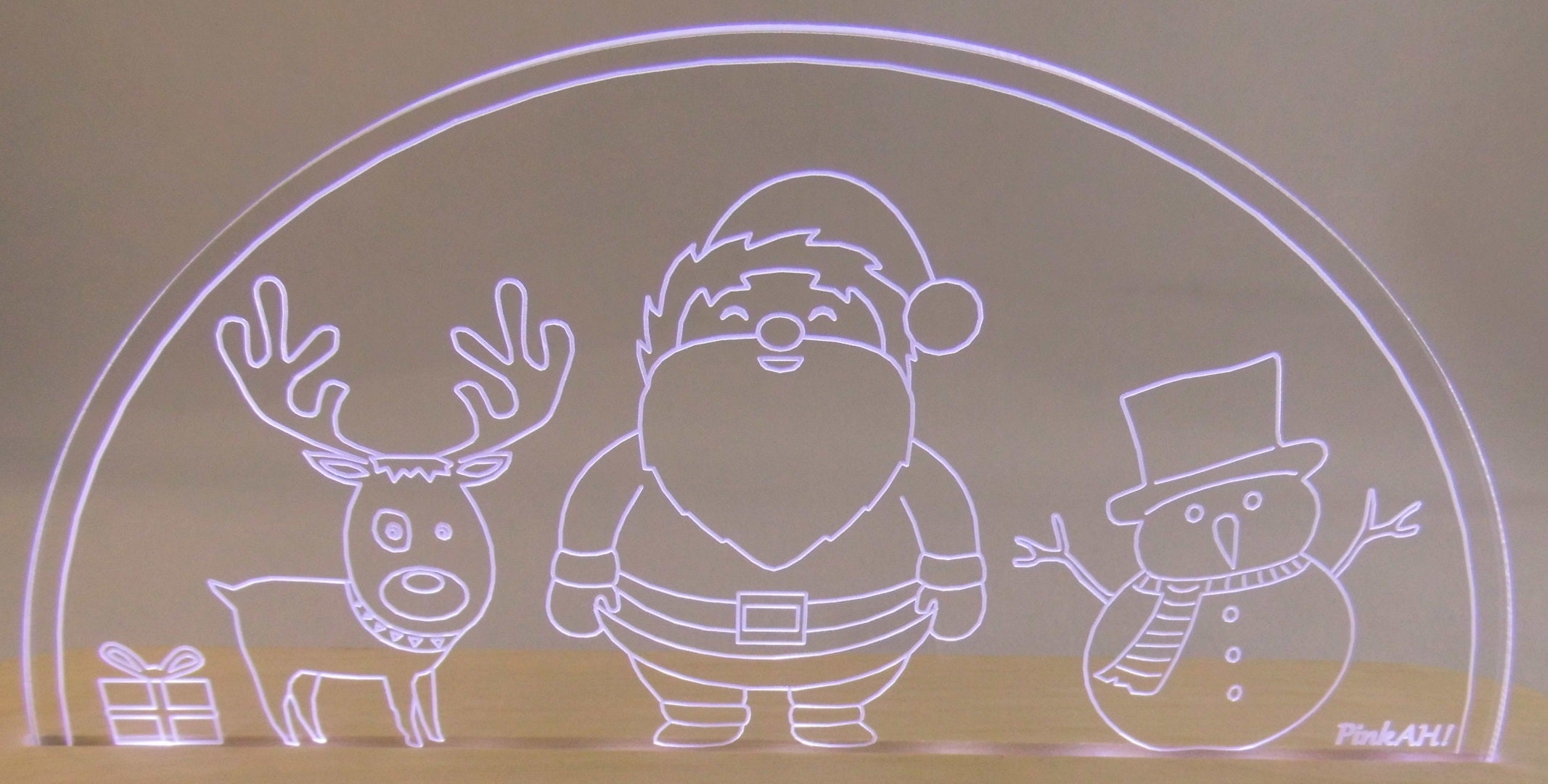 Wechselmotiv Weihnachtsmotiv für LED Schwibbogen Sockel